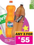 Fanta Or Sprite Or Stoney Or Schweppes Assorted-For 3 x 2L