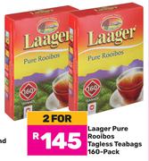 Laager Pure Rooibos Tagless Teabags 160 Pack-For 2