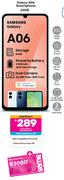 Samsung Galaxy A06 64GB Smartphone-On Red Flexi 245