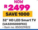 Samsung 32" HD LED Smart TV UA32H5000FKX 850029822