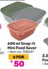 Otima 600ml Snap It Mini Food Saver 798047-For 6