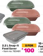 Otima 2.2L Snap It Food Saver 783481-For 5