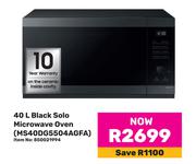 Samsung 40Ltr Black Solo Microwave Oven MG40DG5504AGFA
