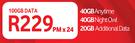 Vodacom Mobile Data-On 100GB Data