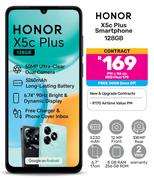 Honor X5c Plus 128GB Smartphone-On Red Flexi 170