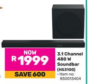 Hisense 3.1 Channel 480W Soundbar HS3100 (850013404)