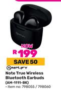 Amplify Note True Wireless Bluetooth Earbuds AM-1111-BK (798055/798060)