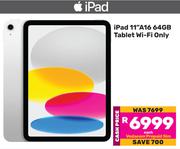 Apple iPad 11" A16 64GB Tablet (Wi-Fi Only) With Vodacom Prepaid Sim