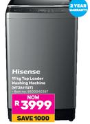 Hisense 11Kg Top Loader Washing Machine WTJA1112T 8500040387