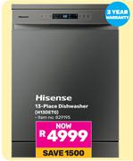 Hisense 13 Place Dishwasher H13DETG 829195
