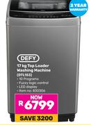 Defy 17Kg Top Loader Washing Machine DTL153