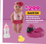 My Sweet Love 30cm Drink Wet & Swing Ring Doll 811476