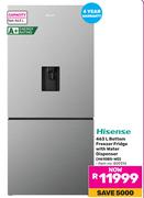 Hisense 463L Bottom Freezer/Fridge With Water Dispenser H610BS-WD (809314)