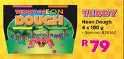 Teddy Neon Dough 826162-4 x 100g