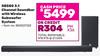 JBL SB580 3.1 Channel Soundbar With Wireless Subwoofer System 850021120