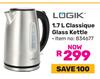 Logik 1.7Ltr Classique Glass Kettle
