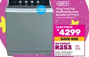 Defy 15kg Twin Tub Washing Machine (Metallic) DTT151