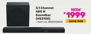 Hisense 3.1 Channel 480W Soundbar HS3100 850013404