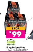 Campmaster 4Kg Briquettes 850042587-For 3