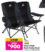 Campmaster Katavi High Back Camp Chair 850031321-For 2