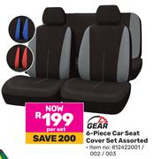1st Gear 6 Piece Car Seat Cover Set Assorted 812422001/002/003