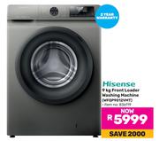 Hisense 9Kg Front Loader Washing Machine WFQP9012VMT 836119