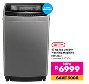 Defy 17Kg Top Loader Washing Machine DTL153 830306