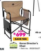 Camp Master Karoo Director's Chair