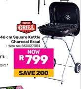 Expert Grill 46cm Square Kettle Charcoal Braai