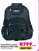Tosca Large Black Laptop Backpack 756-60B 613026