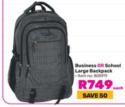 Edison Business Or School Large Backpack 805911-Each