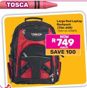 Tosca Large Red Laptop Backpack 756-60R 676875