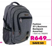 Edison Fashion 37L Business Backpack Assorted 745093