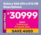 Samsung Galaxy S26 Ultra 512GB Smartphone
