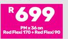 2 x Apple iPhone 14-On Red Flexi 170 + Red Flexi 90