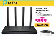 TP-Link Archer AX12 AX1500 WI-Fi 6 Router 850012245