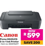 Canon Pixma MG2541S 3 In 1 Ink Printer 850015697