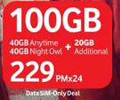 Vodacom Mobile Data Sim-On 100GB