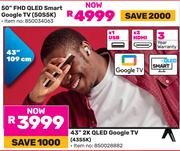 TCL 50" FHD QLED Smart Google TV 50S5K 850034063