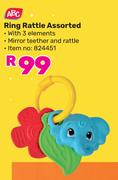 ABC Ring Rattle Assorted 824451