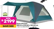 Dome 610 Tent 305 (L) x 274 (W) x 183 (H) cm 850013935