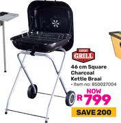 Expert Grill 46cm  Square Charcoal Kettle Braai 850027004