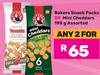 Bakers Snack Packs Or Mini Cheddars Assorted-For Any 2 x 198g