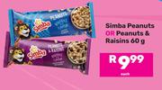 Simba Peanuts Or Peanuts & Raisins-60g Each