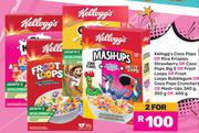 Kellogg's Coco Pops/Big 5/Crunchers/Rice Krispies Strawberry/Froot Loops/Bubblgum/Mash Up-For 2x340g