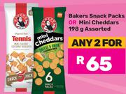Bakers Snack Packs Or Mini Cheddars Assorted-For Any 2 x 198g