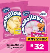 Beacon Mallows Assorted-For Any 2 x 135g