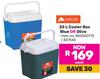 Ozark 25Ltr Trail Cooler Box (Blue Or Olive)-Each