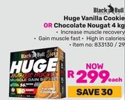 Black Bull Huge Vanilla Cookie Or Chocolate Nougat-4kg Each