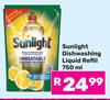 Sunlight Dishwashing Liquid Refill-750ml